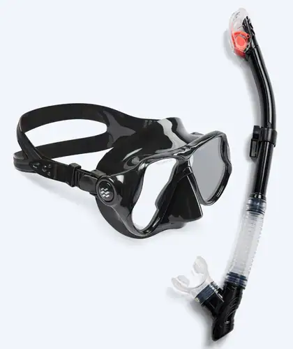 Hudson Full-dry snorkelset in het zwart