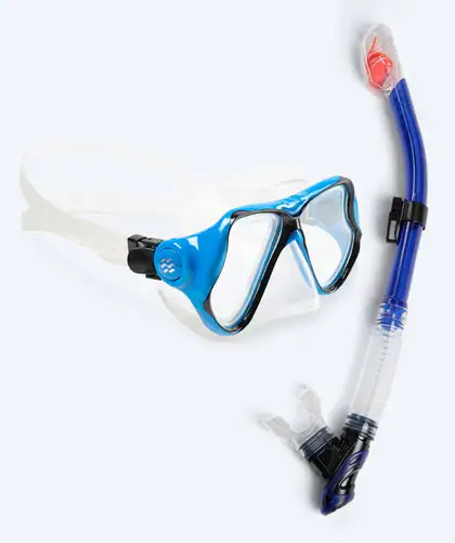 Hudson Full-dry snorkelset in het blauw