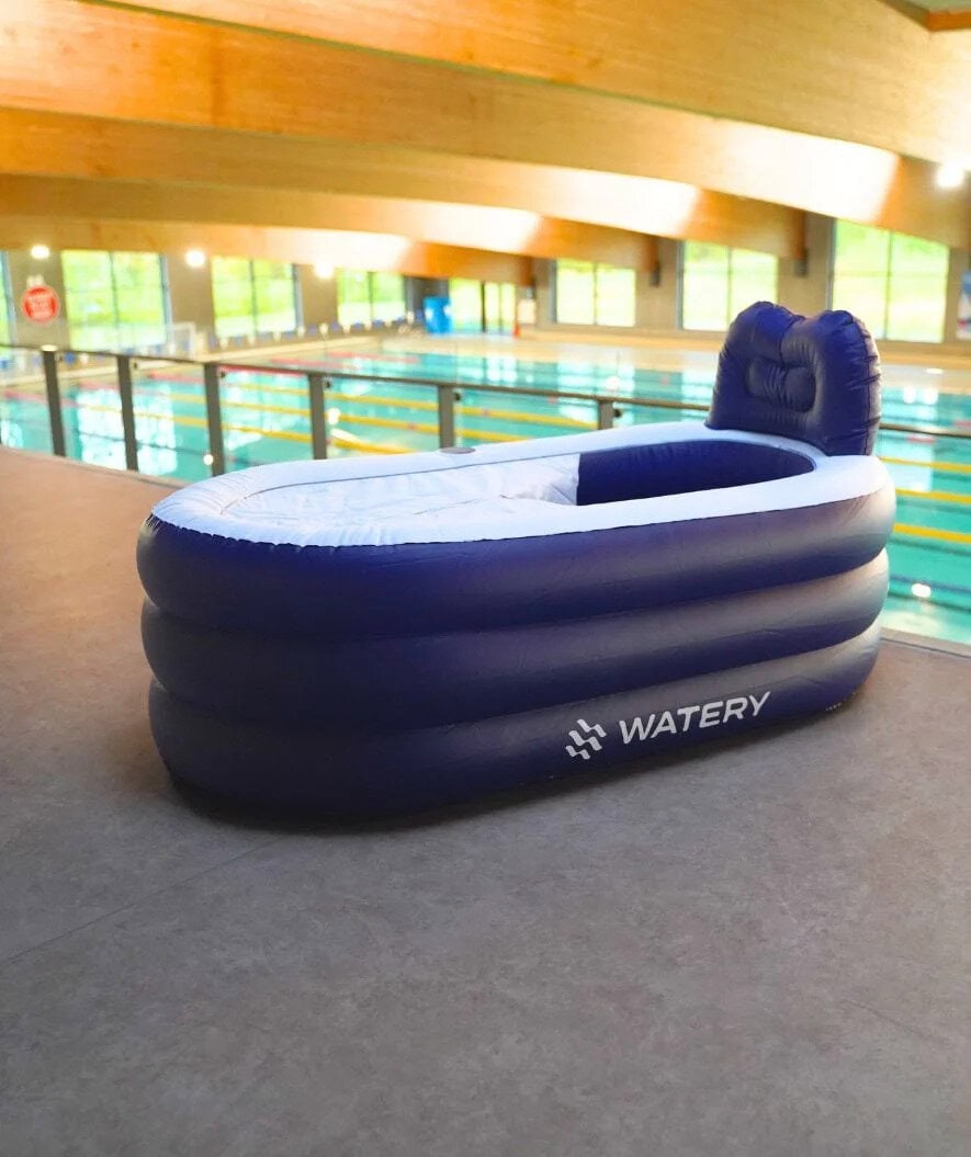 Watery opblaasbaar bad - Seal - Real in blauw